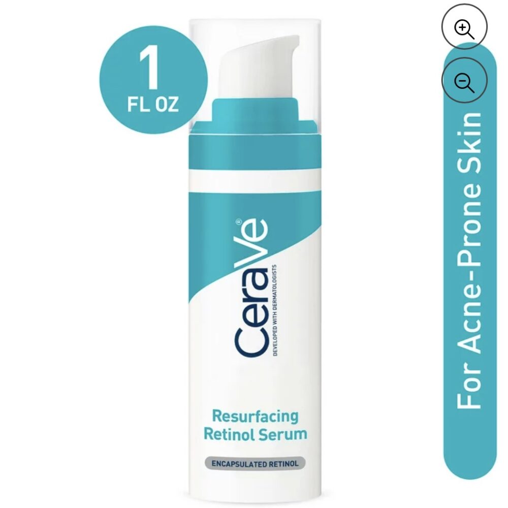 CeraVe Resurfacing Retinol Face Serum, 1 fl oz