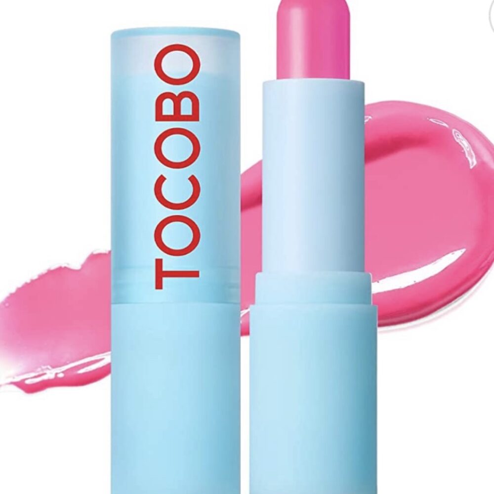 Tocobo Glass Tinted Lip Balm 012 Better Pink 0.67 oz / 19g | Glow Moisturizing Vegan Lip Balm & Vivid Tinted Transparent Color