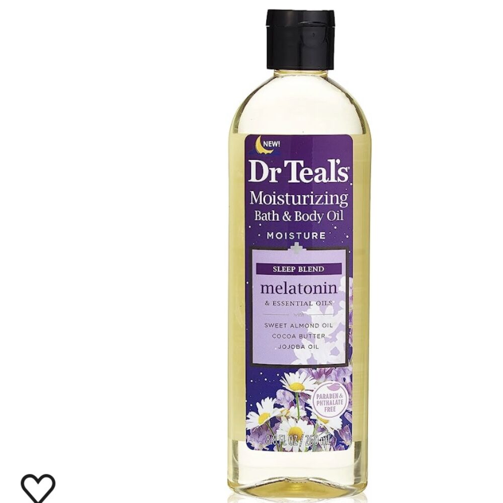 Dr Teal’s Melatonin Essential Oil Moisturizing Bath & Body Oil 8.8oz