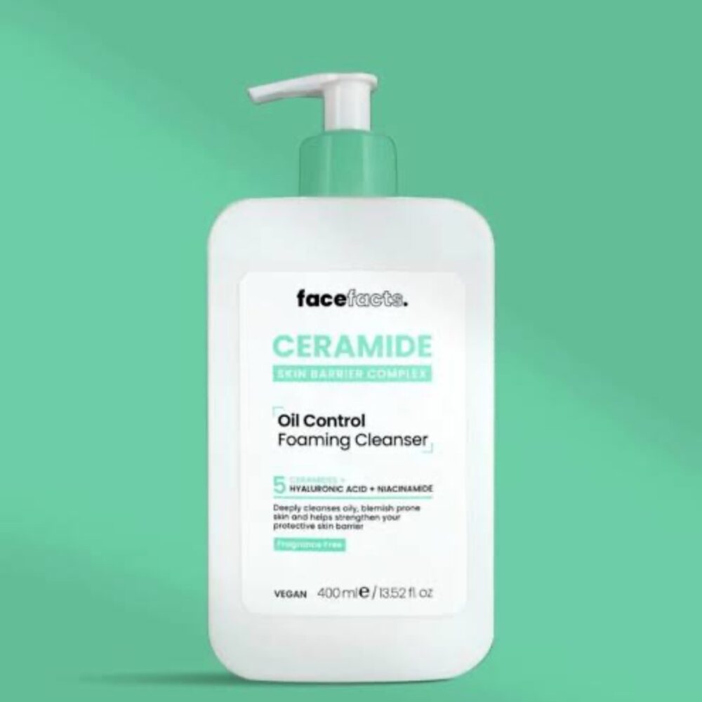 FaceFacts Ceramide Oil Control Foaming Cleanser | 400ml
